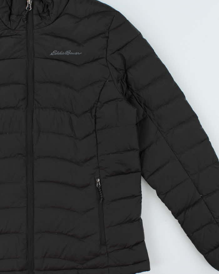 Eddie Bauer Women's Black Lightweight Down Filled Puffer Jacket - M