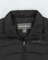 Eddie Bauer Women's Black Lightweight Down Filled Puffer Jacket - M