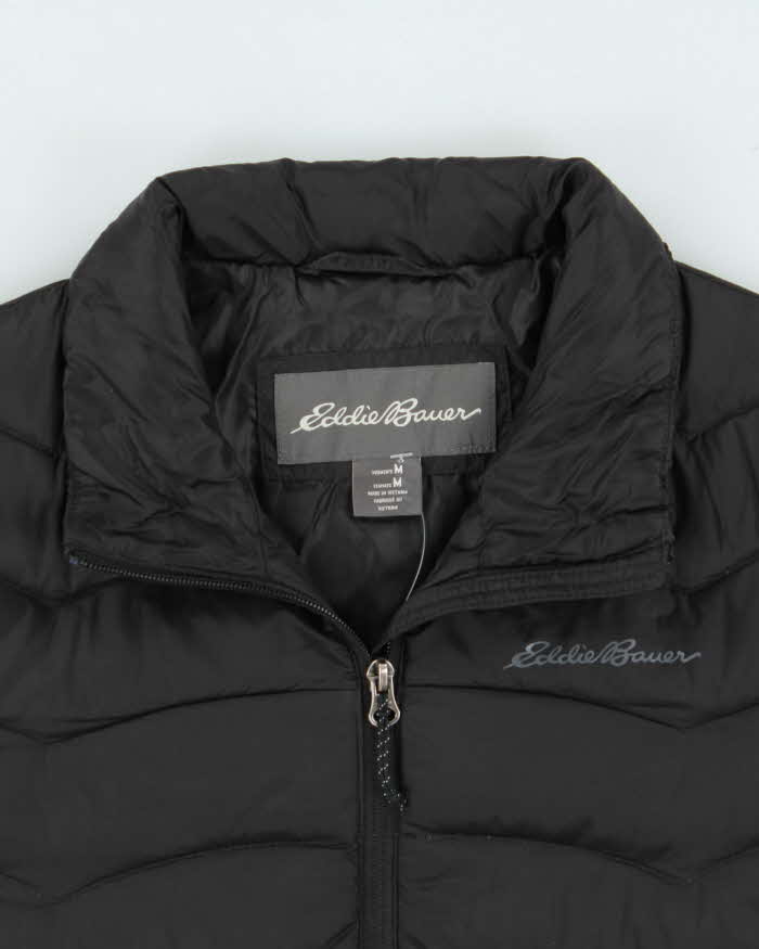 Eddie Bauer Women's Black Lightweight Down Filled Puffer Jacket - M
