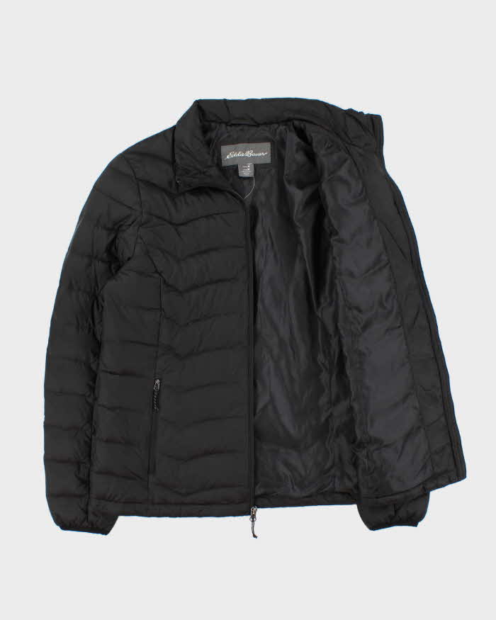 Eddie Bauer Women's Black Lightweight Down Filled Puffer Jacket - M