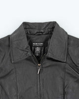 Vintage 90s New York Company Leather Jacket - L