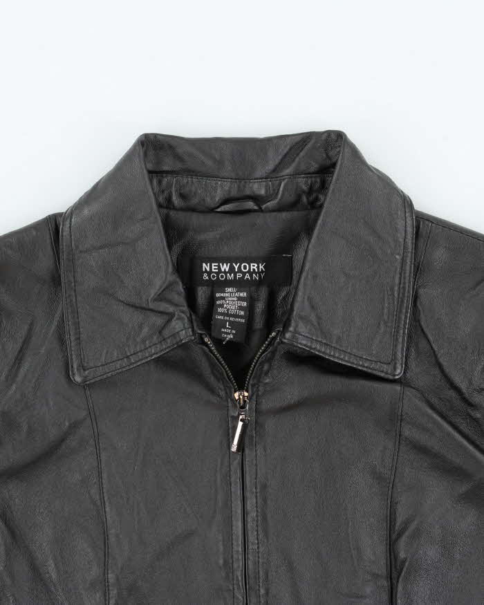 Vintage 90s New York Company Leather Jacket - L