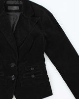 Vintage 90s 00s Armour Jeans Velvet Blazer Jacket - XS