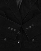 Vintage 90s 00s Armour Jeans Velvet Blazer Jacket - XS