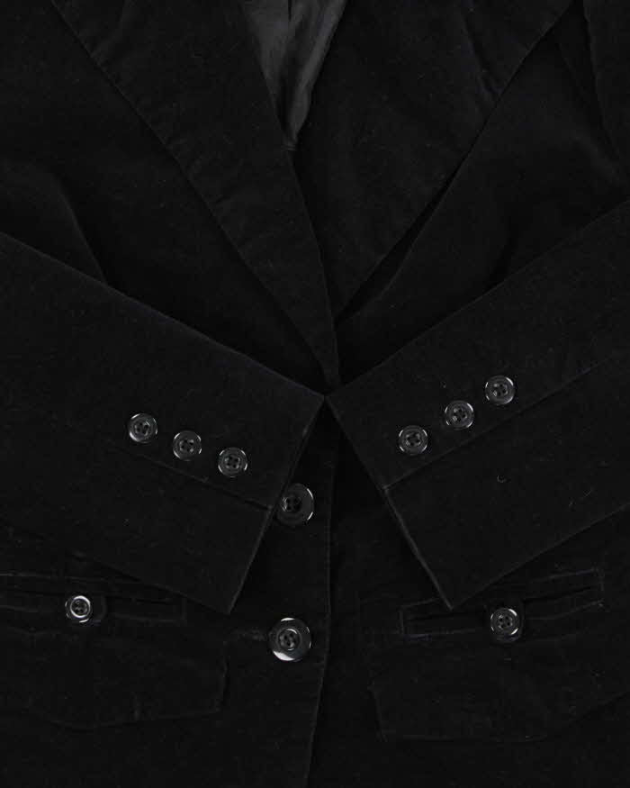 Vintage 90s 00s Armour Jeans Velvet Blazer Jacket - XS
