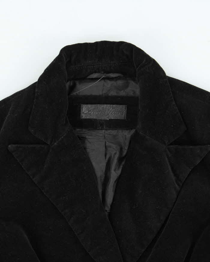 Vintage 90s 00s Armour Jeans Velvet Blazer Jacket - XS