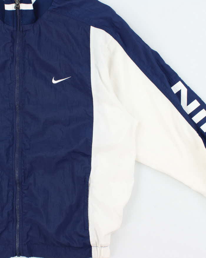 Vintage 1990s Nike Women's Two-Tone Shell Windbreaker Jacket - L