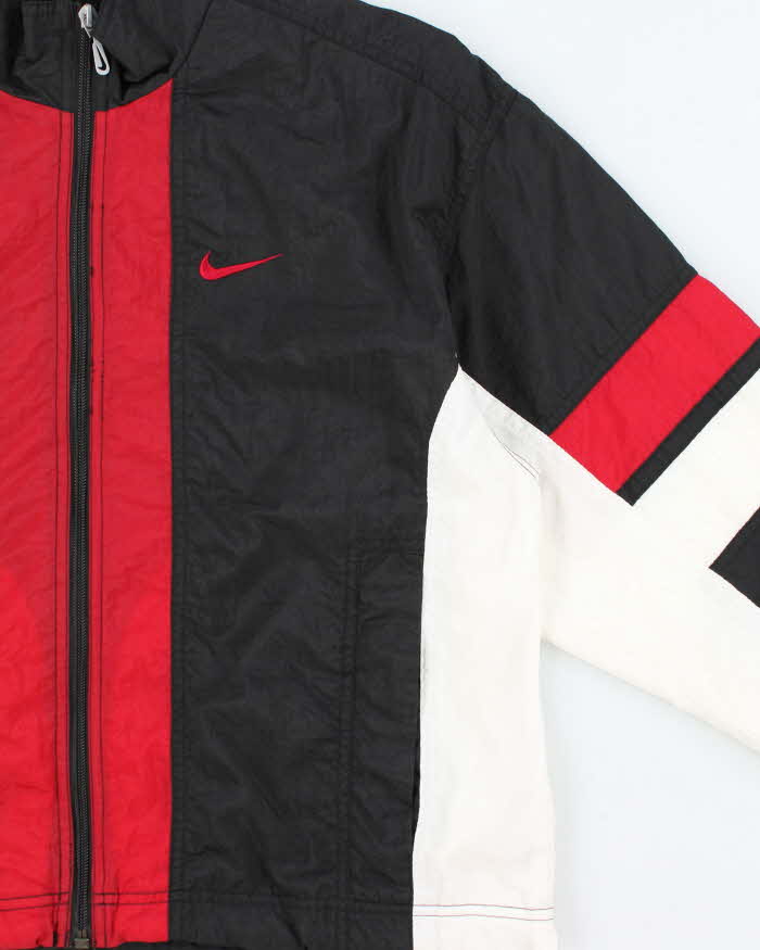 Vintage 1990s Nike Women's Tri-Colour Shell Windbreaker Jacket - S