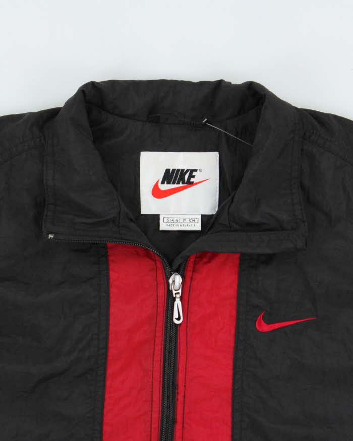 Vintage 1990s Nike Women's Tri-Colour Shell Windbreaker Jacket - S