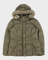 Vintage Y2k 00s Esprit Hooded Puffer Jacket - L