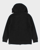 Vintage Coach Women's Wool Oversized Leather Detailed Hooded Jacket - S
