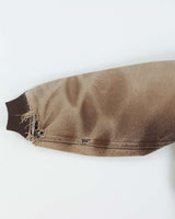 Vintage Carhartt Quilt Lined Active Distressed Hooded Workwear Jacket - L