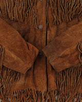 Vintage 1970s Simco Women's Western Suede Tassel Jacket - XL