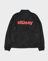 Vintage Stussy Women's Graphic Logo Coach Jacket - M