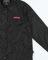 Vintage Stussy Women's Graphic Logo Coach Jacket - M