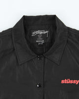 Vintage Stussy Women's Graphic Logo Coach Jacket - M