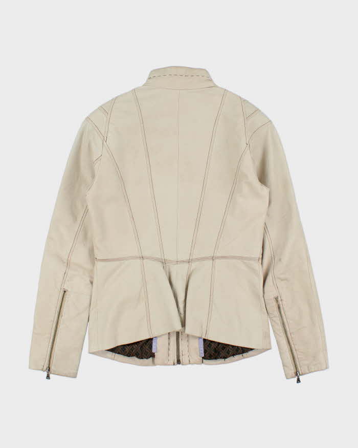 Vintage Y2K 00s Danier Contrast Stitch Women's Leather Jacket - XS