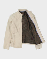 Vintage Y2K 00s Danier Contrast Stitch Women's Leather Jacket - XS