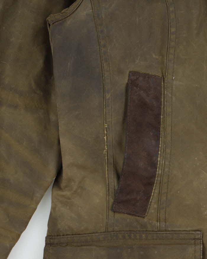 Vintage Barbour Bower Original Tartan Women's Wax Cotton Hooded Jacket - S