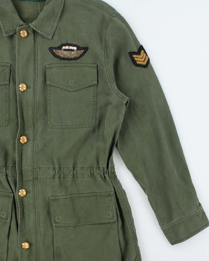 Vintage Lauren Ralph Lauren Women's Military Canvas Field Jacket - M