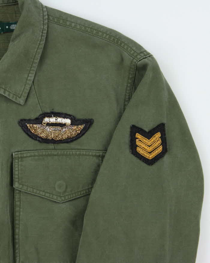 Vintage Lauren Ralph Lauren Women's Military Canvas Field Jacket - M