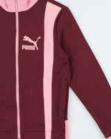Vintage Y2K 00s Puma Women's Two Tone Funnel-Neck Track Jacket - M