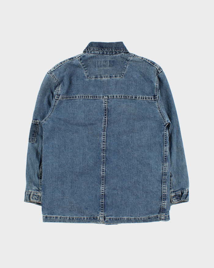 Vintage 1990s Lee Pipes Women's Skatewear Denim Jacket - M