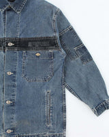 Vintage 1990s Lee Pipes Women's Skatewear Denim Jacket - M