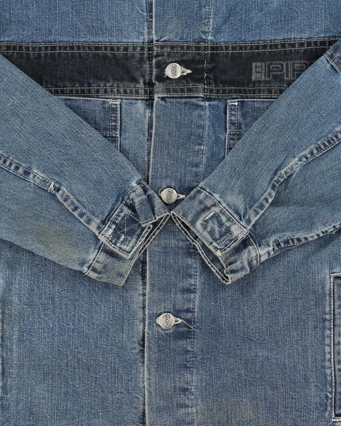 Vintage 1990s Lee Pipes Women's Skatewear Denim Jacket - M