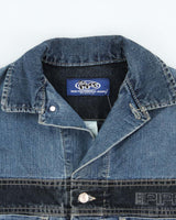 Vintage 1990s Lee Pipes Women's Skatewear Denim Jacket - M