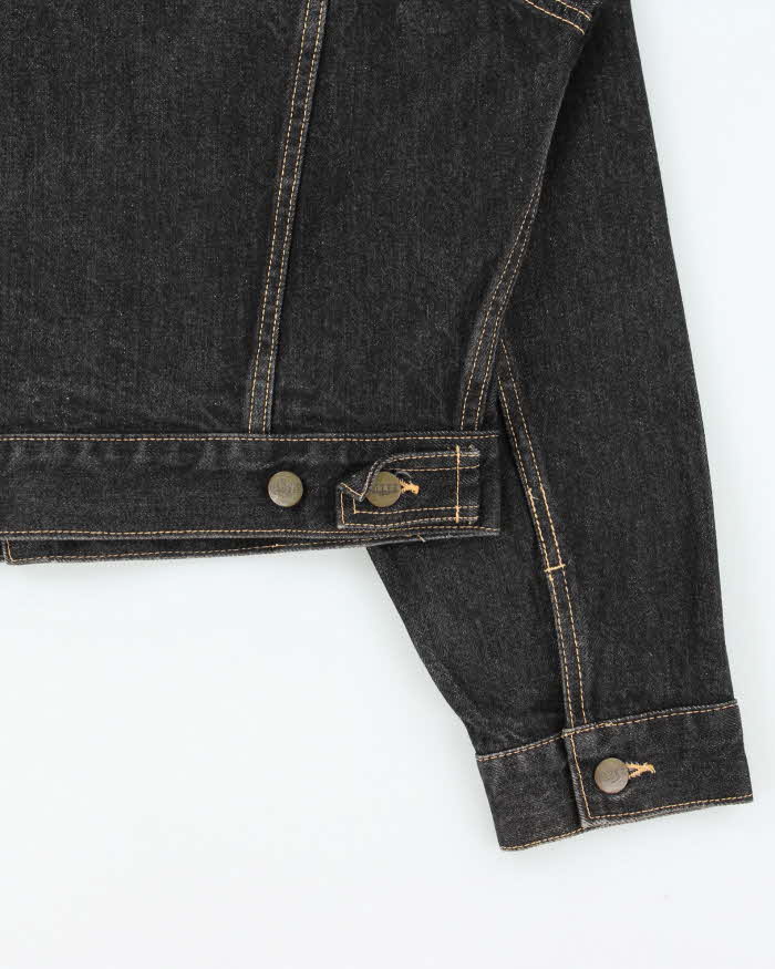 Vintage Y2K 00s Fittz Japan Women's Cropped Raw Denim Jacket - L