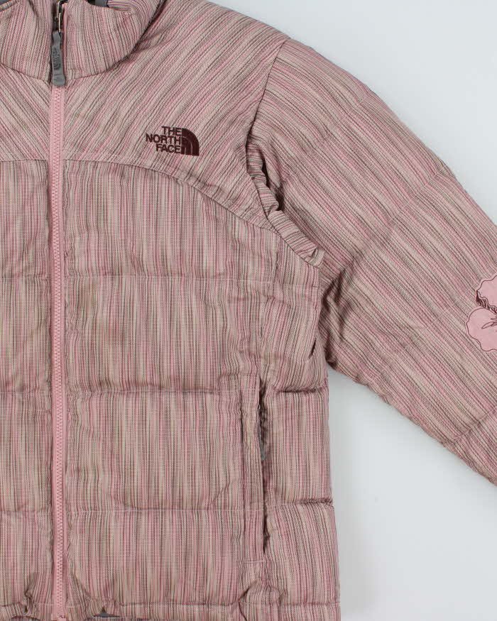 Vintage Y2K 00s The North Face Nupste Special Edition 700 Goose Down Embroidered Women's Puffer Jacket - L