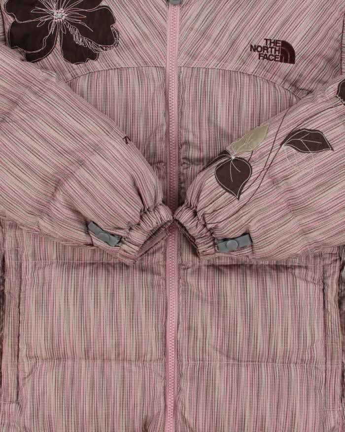 Vintage Y2K 00s The North Face Nupste Special Edition 700 Goose Down Embroidered Women's Puffer Jacket - L
