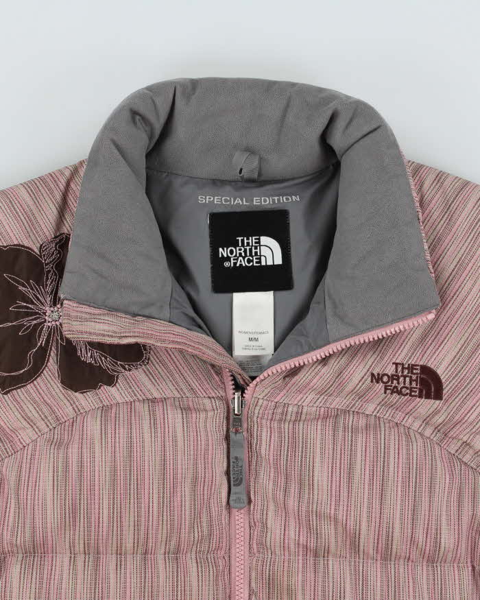 Vintage Y2K 00s The North Face Nupste Special Edition 700 Goose Down Embroidered Women's Puffer Jacket - L