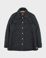 Vintage Y2K 00s Coach Signature C Lined Leather Trim Quilted Women's Riding Jacket - S