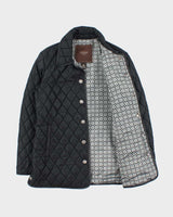 Vintage Y2K 00s Coach Signature C Lined Leather Trim Quilted Women's Riding Jacket - S