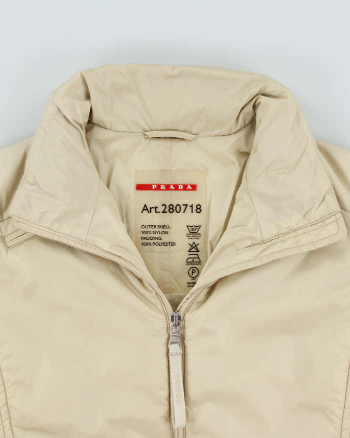 Vintage AW2003 Prada Sport Women's Soft Shell Padded Jacket - M