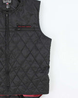 Vintage Y2K 00s Polo Jeans Ralph Lauren Women's Quilted Tactical Gilet - M