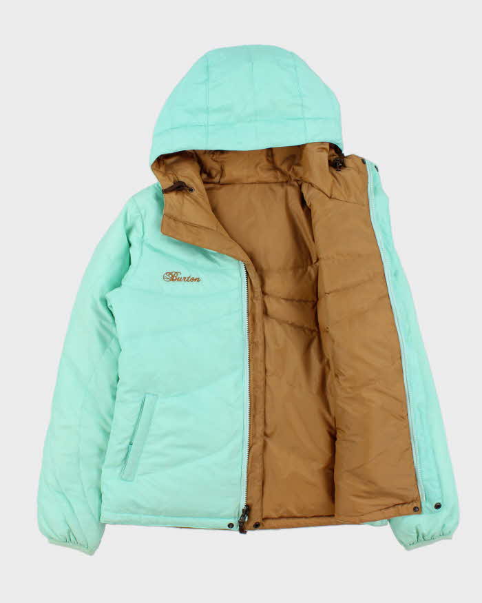 Vintage Y2K 00s Burton Goose Down Reversible Women's Puffer Jacket - XS