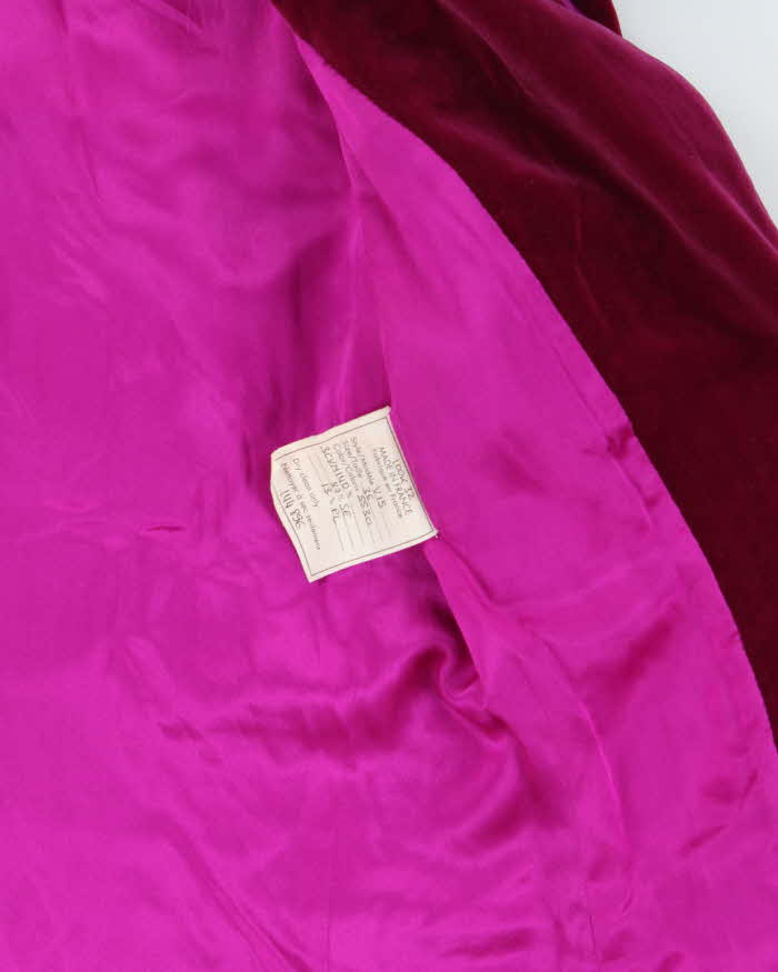 Vintage Spring 2005 Yves Saint Laurent Rive Gauche Tom Ford RTW Look 32 Velvet Silk Blend Womens' Blazer - S