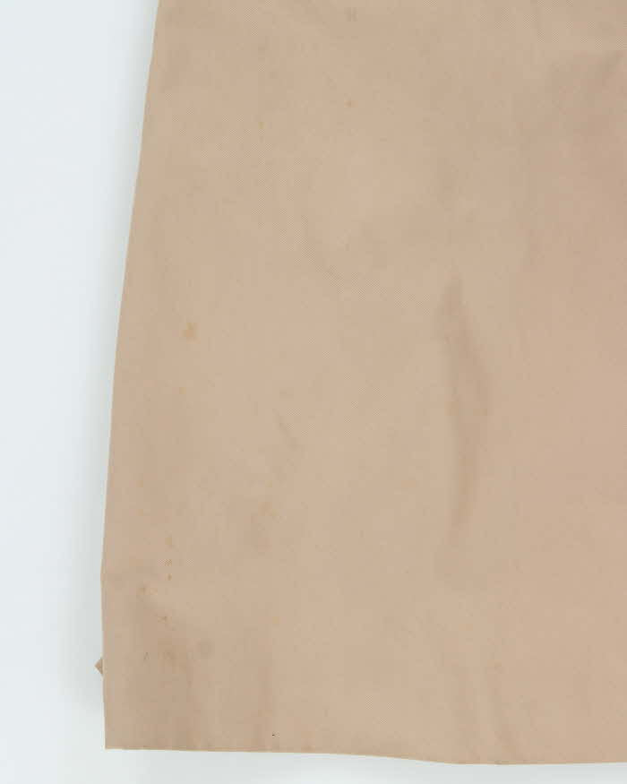 Vintage 1990s Burberry Made In England Nova Check Lined Women's Classic Double Breasted Trench Coat - S