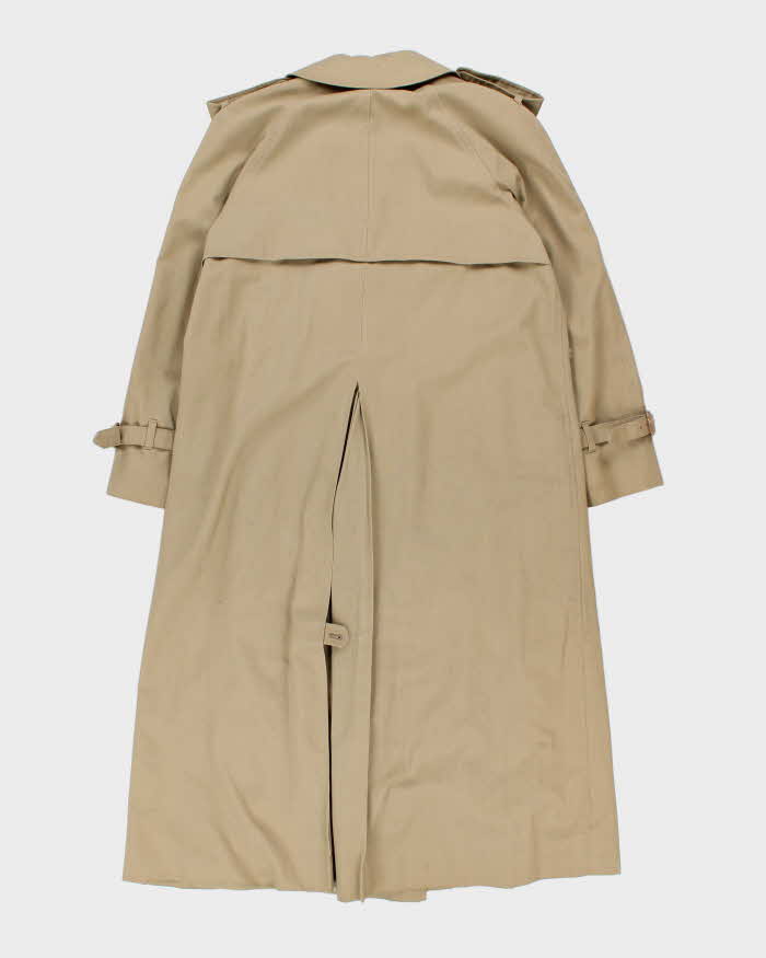 Vintage 1990s Aquascutum Wool Layer Lined Aqua 5 Women's Double Breasted Trench Coat - M