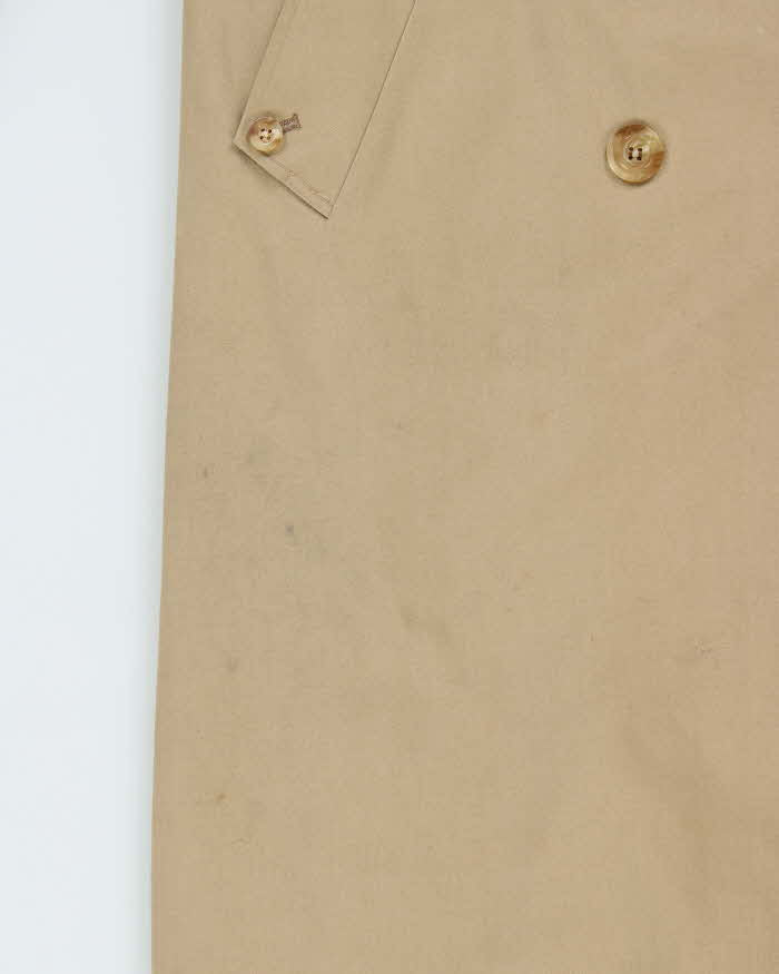 Vintage 1990s Aquascutum Wool Layer Lined Aqua 5 Women's Double Breasted Trench Coat - M