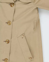 Vintage 1990s Aquascutum Wool Layer Lined Aqua 5 Women's Double Breasted Trench Coat - M