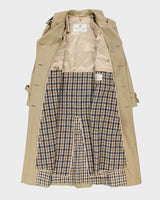Vintage 1990s Aquascutum Wool Layer Lined Aqua 5 Women's Double Breasted Trench Coat - M
