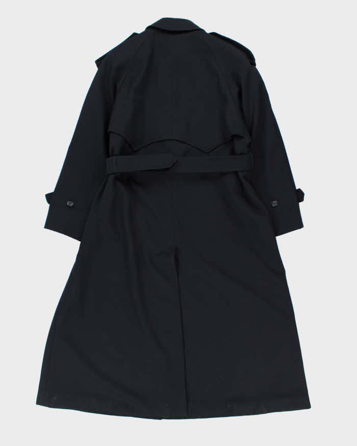 Vintage 1990s Aquascutum Pure Wool Women's Oversized Belted Overcoat - M