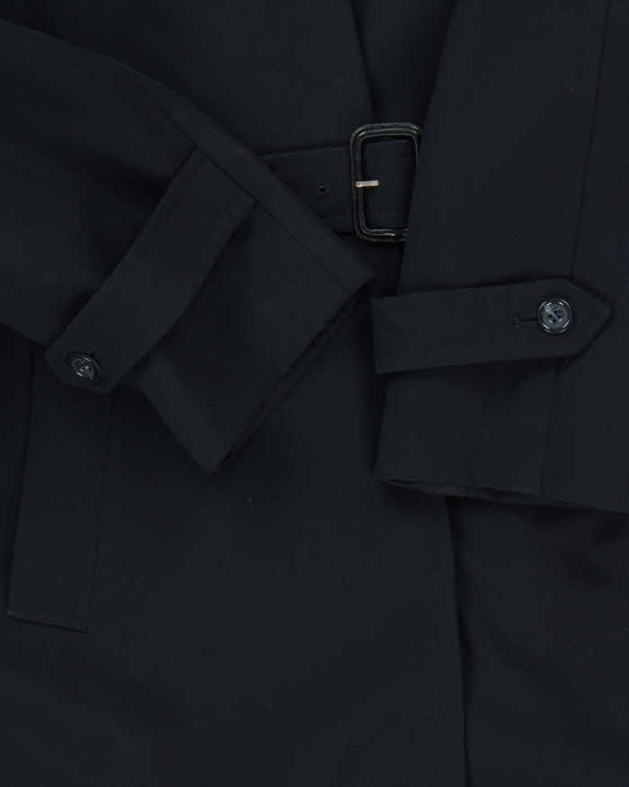 Vintage 1990s Aquascutum Pure Wool Women's Oversized Belted Overcoat - M