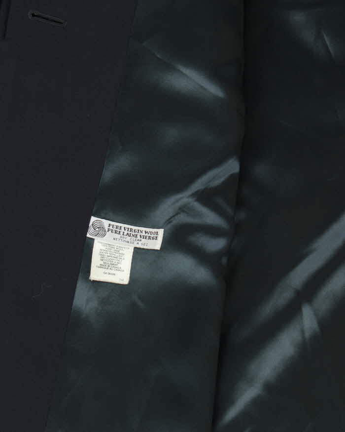 Vintage 1990s Aquascutum Pure Wool Women's Oversized Belted Overcoat - M