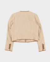 Vintage Veronica Beard Made In USA Women's 'Charisse' Hessian Cropped Blazer - M