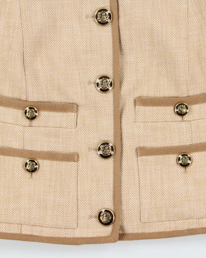 Vintage Veronica Beard Made In USA Women's 'Charisse' Hessian Cropped Blazer - M